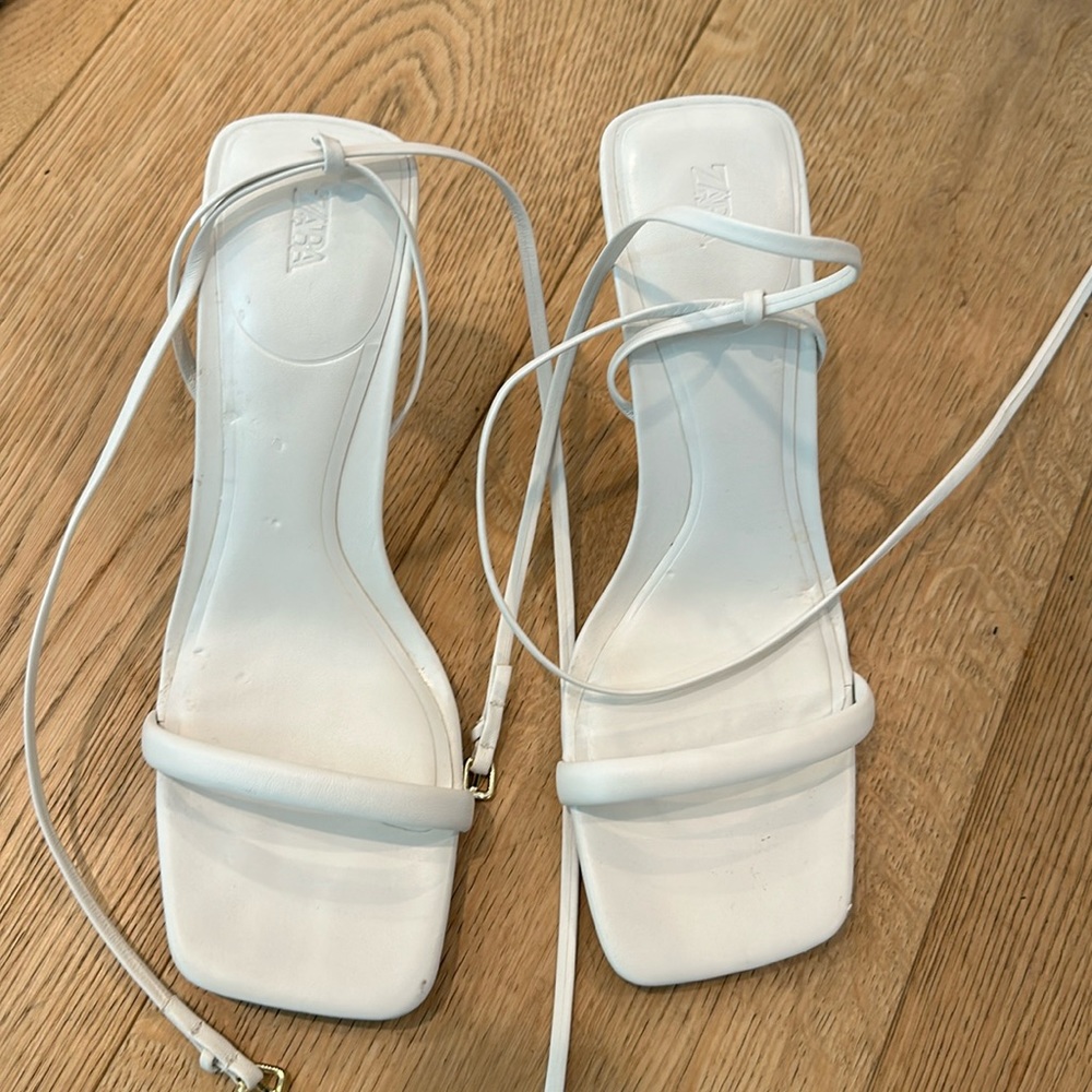 Zara leather sandals 39